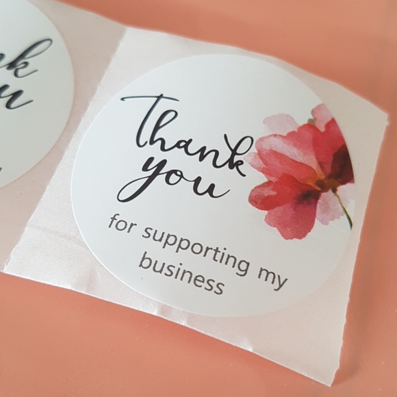 500 pcs 1.5" Thank You Stickers - Picture 5 of 12